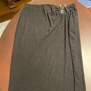 New Black Zara skirt with side gold hardware detail NWT/size Large